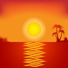 Tropical beach in the evening N2