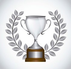 silver trophy