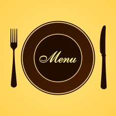 Menu for Lunch and Dinner
