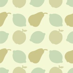 Seamless pattern with silhouettes fruits N2