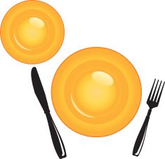 Plate with Cutlery N3