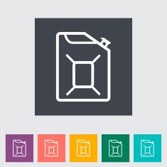 Gas Containers flat icon
