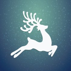 reindeer winter background N6