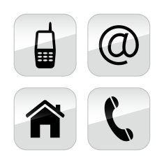 Contact Buttons Set