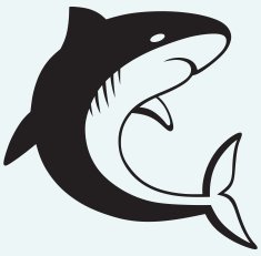 Silhouette shark N2