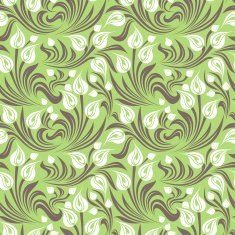 Floral seamless pattern vector illustration N8