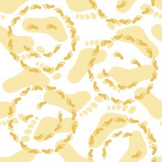 Seamless smileys and footprints N2