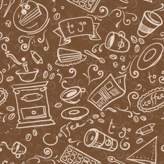 coffee icons pattern N2