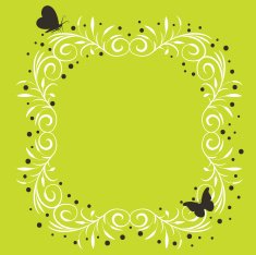floral frame N256