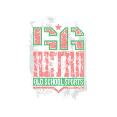 Retro sport team emblem N2