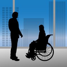 Vector silhouettes of people N247