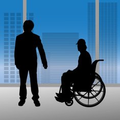 Vector silhouettes of people N248