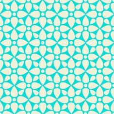 Abstract seamless pattern with silhouettes flowers N6