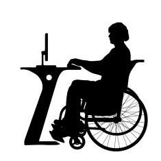 Vector silhouette of a man N917