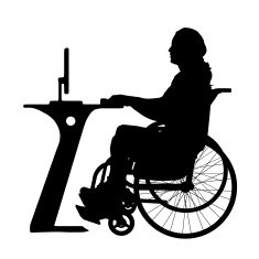 Vector silhouette of a man N918