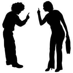 Vector silhouette of couple N367