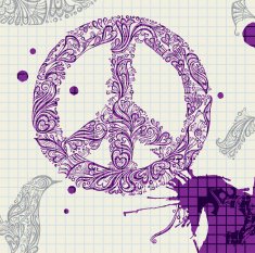 Hand-Drawn Peace symbol