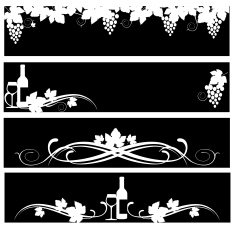 Decorative Wine Page Headers