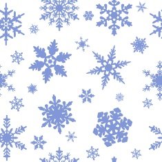 Seamless snowflakes pattern N19