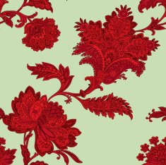 Seamless Pattern with floral ornament N227