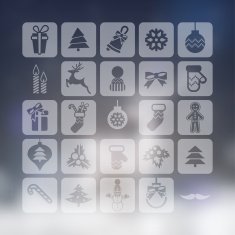 Christmas icons set N197