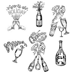 collection of bottles and glasses N3