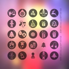 Christmas icons set N198