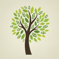 Stylized vector tree N9