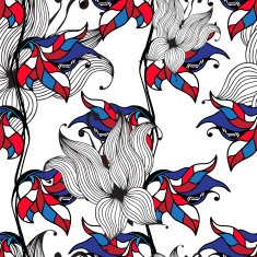Graphic Floral pattern N4