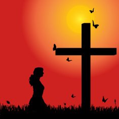 Vector silhouette of woman N443