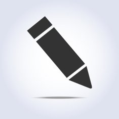 One pencil icon Vector illustration N2