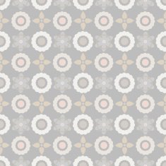 Seamless pattern with silhouettes flowers N27