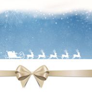 Vector Christmas Background with Santa Claus