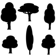 Vector image of a tree