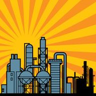 Oil refinery factory N2