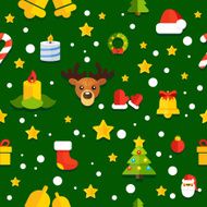 NYChristmasPatternBackgroundGreen N2