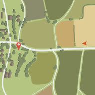 Map abstract vector illustration