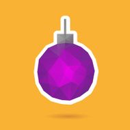 Christmas ball abstract isolated on a white backgrounds vector illustration N4