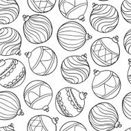 Pattern With Christmas Balls N6
