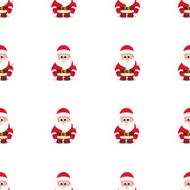 PatternVectorSantaWhite