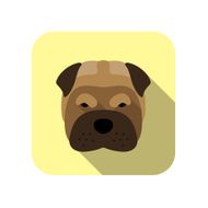 animal face flat icon N2
