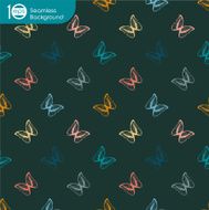 Seamless pattern of butterflies N11