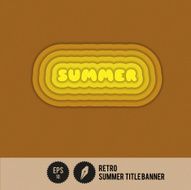 Retro Summer Title Banner N2