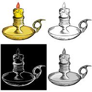 candlestick mantel
