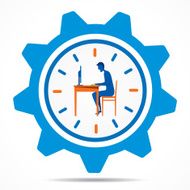 working on time design concept