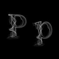 Smoke font Letter P N2