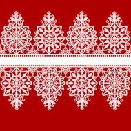 Lace seamless pattern ornate ribbon