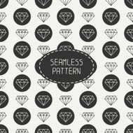 Vector seamless retro pattern with vintage hipster diamond N4