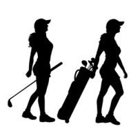 Vector silhouette of the woman N138