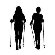 Vector silhouette of woman N470